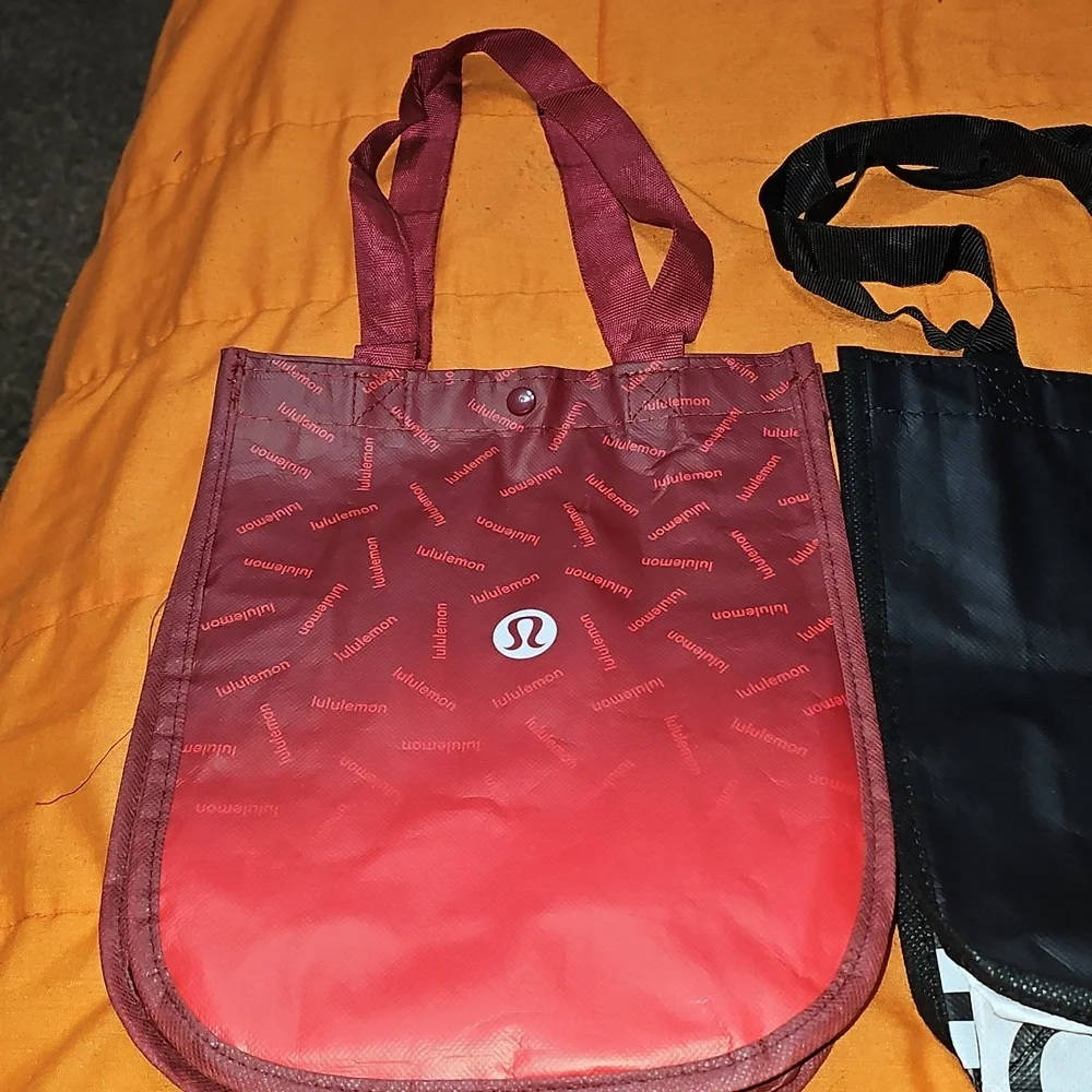 Lululemon Reusable Small Totes!! 3 Different Bags
